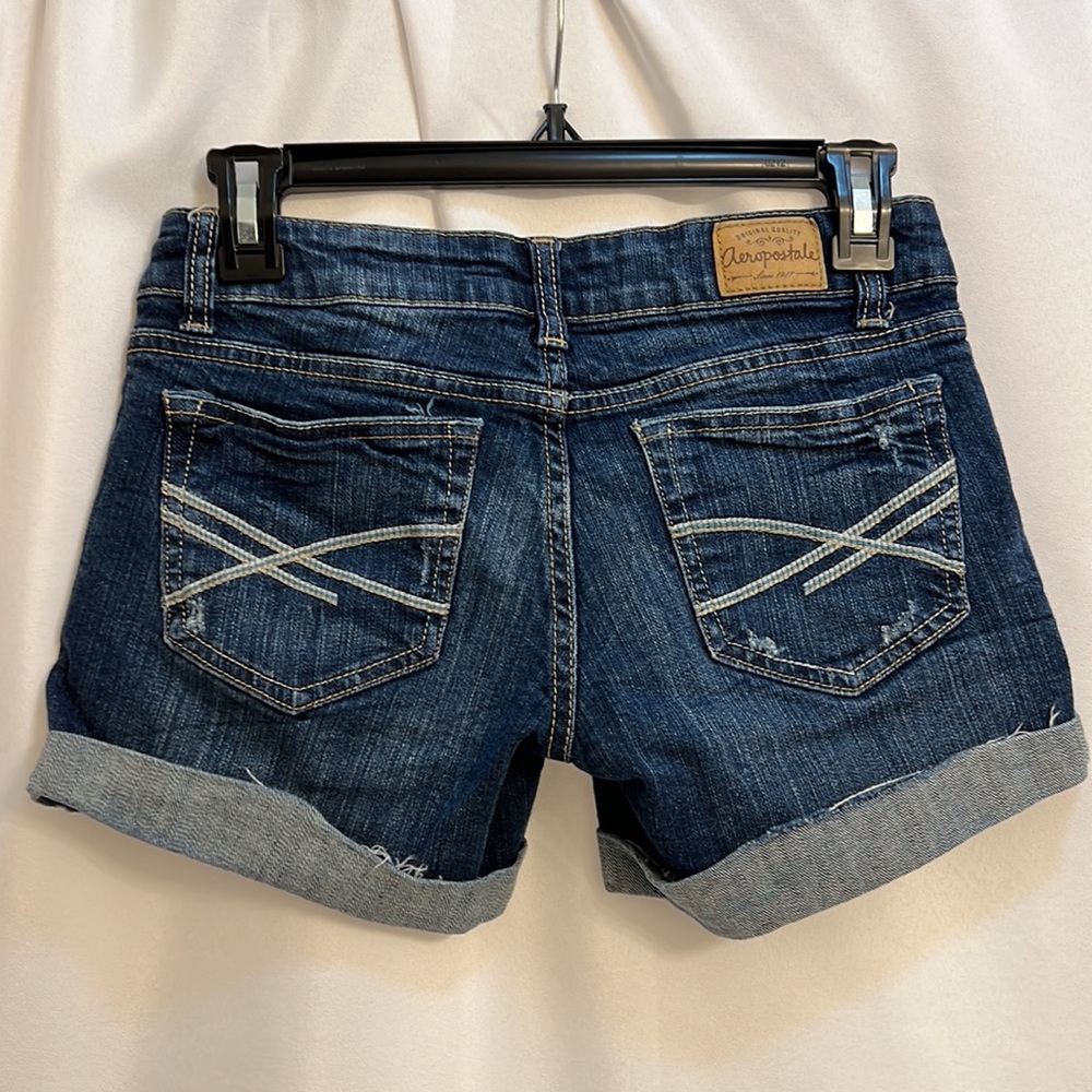 Aeropostale Denim Short Shorts - size 00 - Picture 3 of 8